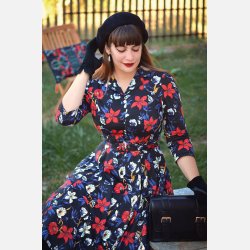 Hearts Milly Floral 1950'er skjortekjole