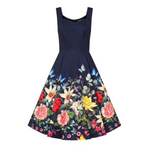 Hearts Moonlight Butterfly 50er swingkjole