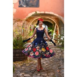 Hearts Moonlight Butterfly 50er swingkjole