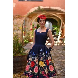 Hearts Moonlight Butterfly 50er swingkjole