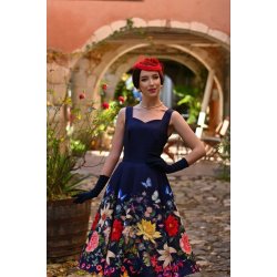 Hearts Moonlight Butterfly 50er swingkjole