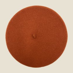Klassisk fransk Baret i 100% uld - Karamel