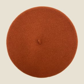 Klassisk fransk Baret i 100% uld - Karamel