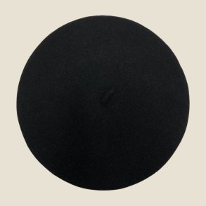 Klassisk fransk Baret i 100% uld - Sort