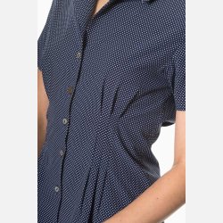 Lou Lou skjortebluse Navy med prikker