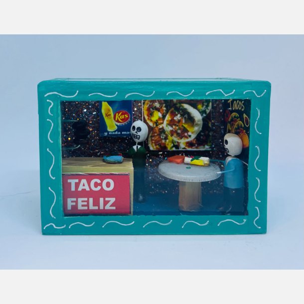 Mexicansk diorama Taco shop