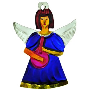 Mexicansk julepynt Engel med ukulele