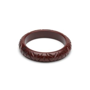 Splendette Midi Mahognibrun Fakelite armbnd