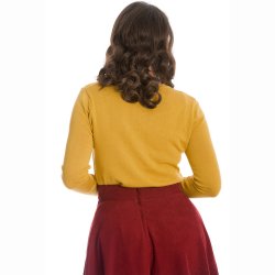 Nina Cardigan i sennepsgul