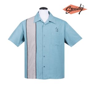 Steady Clothing Palm Springs lounge skjorte lysebl