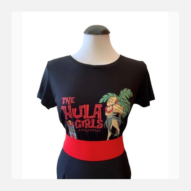 The Hula Girl T-shirt i sort - Tøj kvinder - Rockahula
