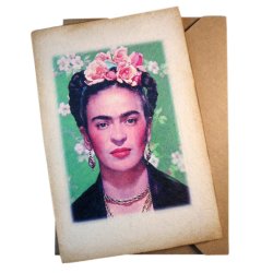 Mexicansk Postkort Frida Kahlo Spring