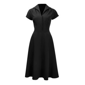 Pretty Retro Hostess kjole Black