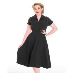 Pretty Retro Hostess kjole Black