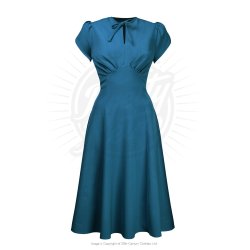 Pretty Retro Starlet kjole i Petrol Bl