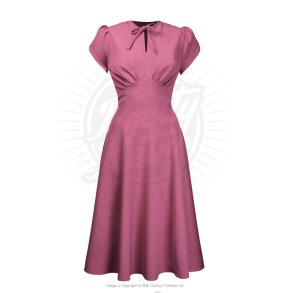 Pretty Retro Starlet kjole i Dark Rose