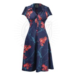 Pretty Retro Tea kjole Tiki bl