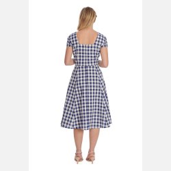 Row Boat Date Check Swingkjole bl