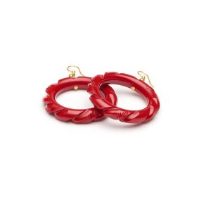 Splendette Red Heavy Carve Hoop reringe