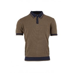 Relco Strikpolo med dogtooth i navy