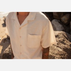 Brixton Bunker Linen Blend Whitecap