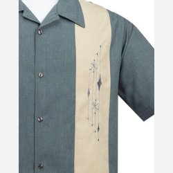 Steady Clothing Mid Century Marvel Charcoal skjorte