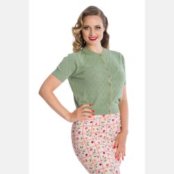 Summer Scallop cardigan grn