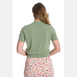 Summer Scallop cardigan grn