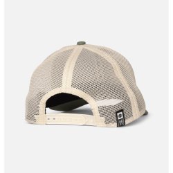 Salty Crew Border Retro Trucker Off White/Mid Green