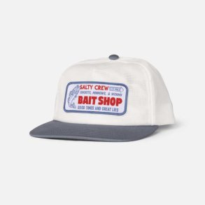 Salty Crew Bait Shop snapback kasket med flad skygge Off White