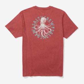 Salty Crew T-shirt - Tentacles Washed Red