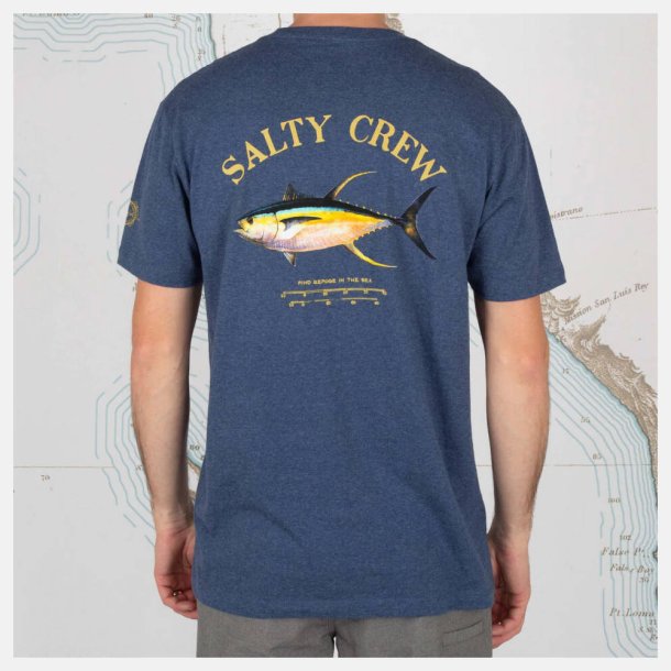 Salty Crew Tee - Ahi Mount Navy Heather