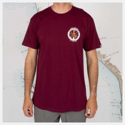 Salty Crew T-shirt - Deep Reach Burgundy