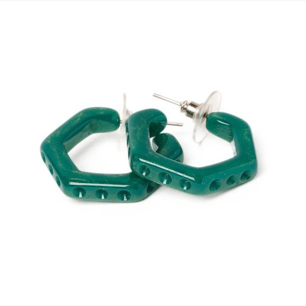 Splendette Jadeite Art Deco Hoop reringe