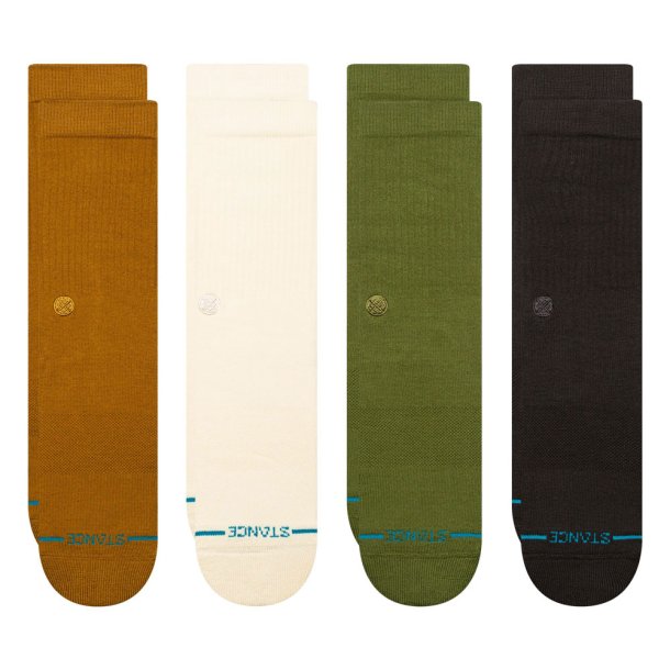 Stance Icon Crew 4-pak Gold