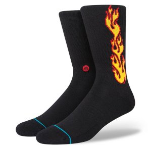 Stance Flammed Crew Black