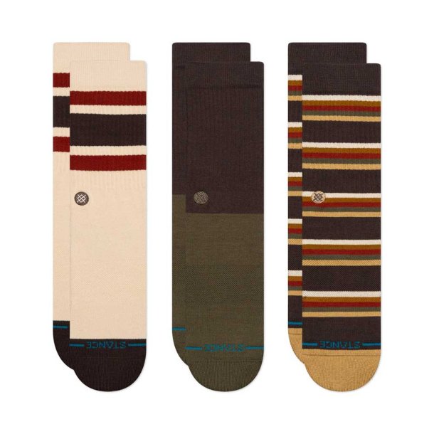 Stance Mill House Dark Brown 3-pak