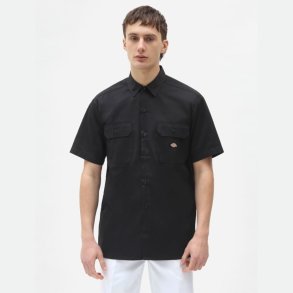 Dickies Relaxed Fit Workshirt kortrmet sort