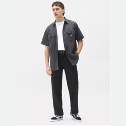 Dickies Relaxed Fit Workshirt kort�rmet charcoal