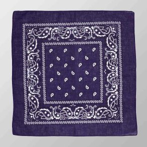 Bandana Violet Paisley