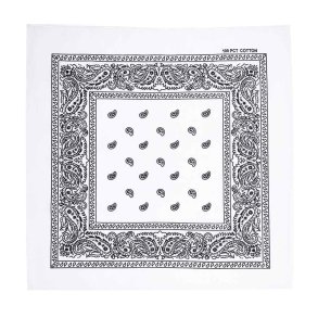 Bandana Hvid Paisley