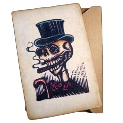 Mexicansk Postkort Calavera