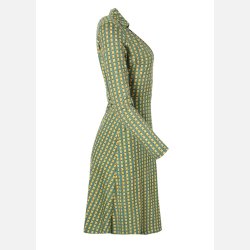 Circus salviegrn slom-kjole med retro design