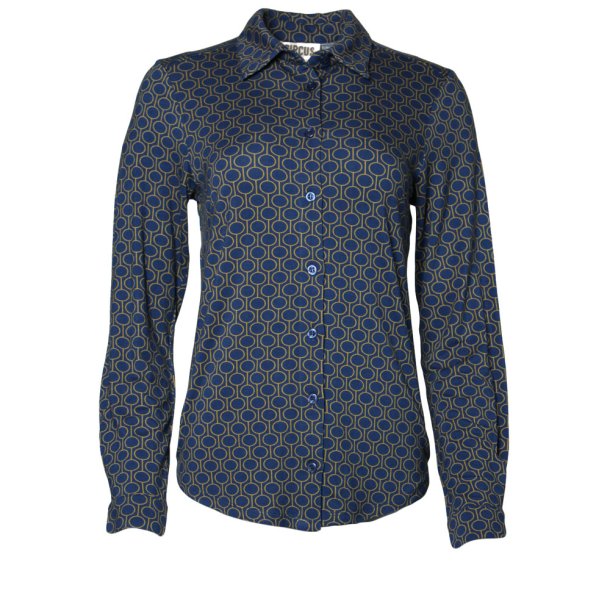 Circus Clothing Retro Geometrc skjortebluse