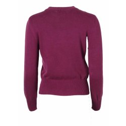 Circus broderet sweater i magenta (Eco)