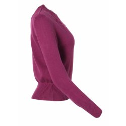 Circus broderet sweater i magenta (Eco)