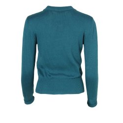 Circus broderet sweater i bl (Eco)