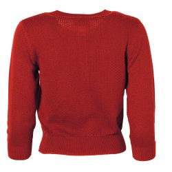  Circus Organic Waffle cardigan Brick