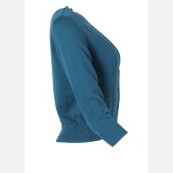 Circus Organic Waffle cardigan Teal