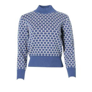 Circus Polka sweater i Bl (Eco)